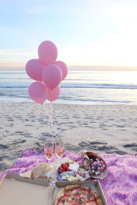 Valentine’s Day is coming up just around the corner. Cute Beach Birthday Ideas, Beach Birthday Picnic Ideas, Birthdays At The Beach, Valentine Beach Picnic, Sunset Beach Picnic Birthday, Birthday In Beach Ideas, Valentine’s Day Beach Picnic, Beach Birthday Party Decorations Outdoor, Birthday Party Beach Ideas