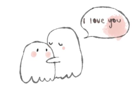 Ghost Hug, Hugging Drawing, Kraftangan Prasekolah, Cute Hug, Ghost Drawing, Ghost Tattoo, Cute Messages, Mini Drawings, Cute Little Drawings