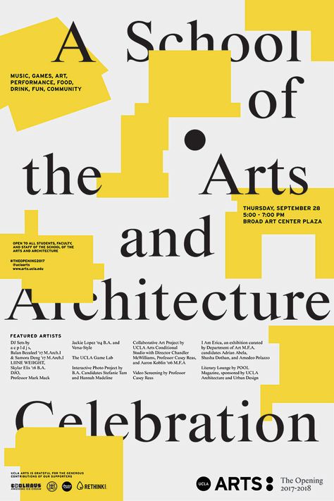 Art School Poster Graphic Design, Academic Graphic Design, Architectural Graphic Design, Art School Design, Architecture Branding Design, Architecture Poster Design, School Graphic Design, School Branding, Architecture Branding