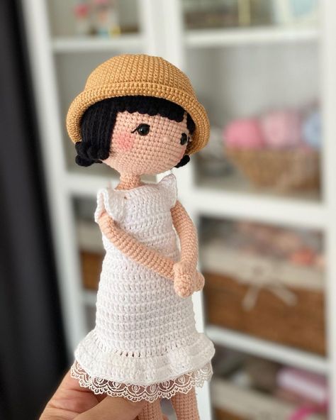 Crochet Cute Alissa Doll Amigurumi Free Pattern – Free Amigurumi Knitting Amigurumi Pattern Free, Doll Dress Crochet Pattern Free, Amigurumi Hat Free Pattern, Crochet Doll Base Free Pattern, Crochet Doll Dress Free Pattern, Free Crochet Doll Patterns, Amigurumi Doll Free Pattern, Diy Doll Pattern, Crochet Doll Clothes Free Pattern