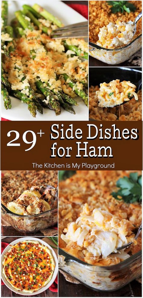 Collage of Side Dishes to Pair with Ham Christmas Dinner Sides, What To Serve With Ham, Ham Dinner Side Dishes, Ham Dinner Sides, Easter Ham Dinner, Easter Dinner Side Dishes, Easter Dinner Sides, Food Casseroles, Easy Easter Dinner