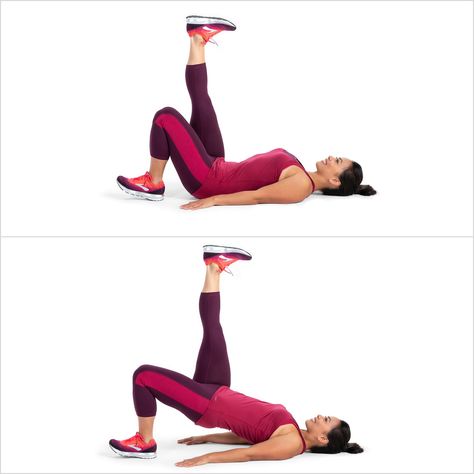 Single-Leg Bridge Lower Body Workout With Weights, Lower Body Circuit, Workout With Weights, Single Leg Bridge, Push Yourself, Lower Body Workout, Quick Workout, Body Workout, Lower Body