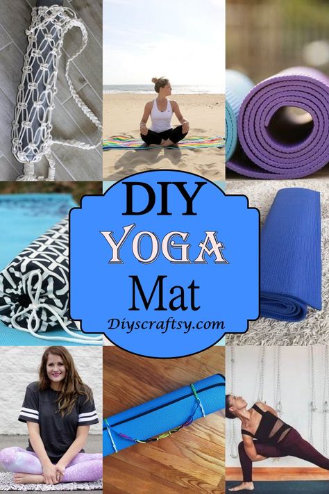 Yoga Mat Diy, Diy Yoga Mat, Diy Gym Equipment, Mat Ideas, Diy Yoga, Equipment Workout, Yoga Mats Design, Diy Gym, Diy Workout