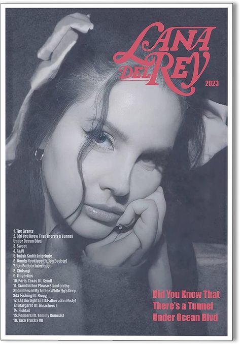 Did You Know Theres A Tunnel Vinyl Music Album Cover Canvas Wall Art Poster. Lana Del Rey canvas wall art poster size is 12 x 16/16x24/24x36 inches( Canvas Rolls),music poster Music Posters For Room, Posters For Room Aesthetic, Black White Prints, Lana Del Rey Music, Posters For Room, Images Hello Kitty, Printable Wall Collage, Dorm Posters, Party Wall