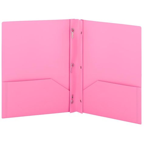 The folder with pockets fits standard-size documents. The school folders are made from heavy-duty, water and tear resistant, and soft to touch plastic materials, which are also easy to clean. They also have sturdy, double reinforced edges. Our flexible pocket portfolio organizer is of premium quality, and it gives all users the best experience possible. Pink And White School Supplies, Preppy School Essentials, All Pink School Supplies, Softmore Year, Girly School Supplies, Preppy Back To School Supplies, Trendy School Supplies, Pink School Supplies, Pink Folder