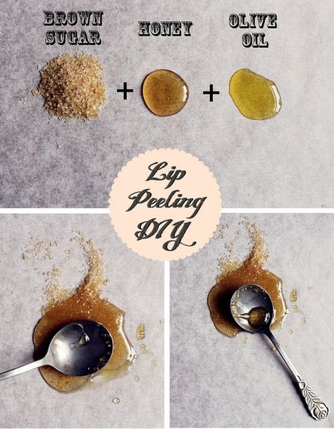 Lip Peeling. Keeps your lips soft. For a person who always has cracked dry lips in the winter, I just tried this, and my lips are super soft! Lip Peeling, Chapped Lips Remedy, Lips Peeling, Lip Scrub Homemade, Diy Shampoo, Lip Scrubs, Beauty Remedies, Chapped Lips, Soft Lips