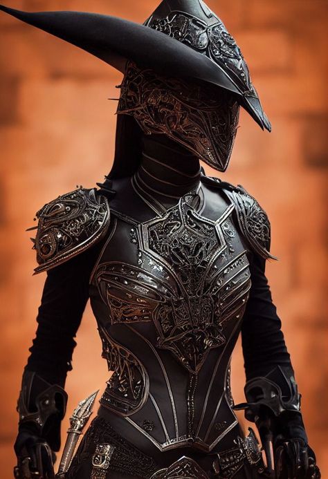 30 Times Cosplayers Confused The Hell Out Of Everyone By How Real Their Cosplay Was Steampunk Armor Female, Female Armor Art, Dark Fantasy Clothes, Black Armor Female, Female Armor Dress, Dragonborn Bard, Armor Drawings, Armor Fashion, Human Cloning