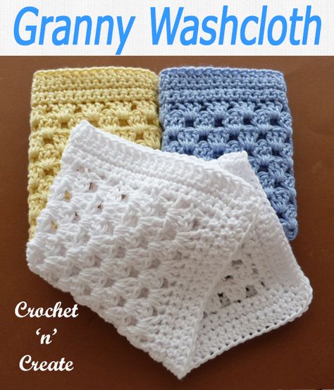 Bathroom - Free Crochet Patterns from Cloths to Covers-Crochet 'n' Create Crochet Washcloth Free Pattern, Crochet Washcloth Free, Crochet Dish Cloth Free Pattern, Crochet Washcloth Pattern, Crochet Scrubbies, Dishcloth Crochet Pattern, Washcloth Pattern, Bar Of Soap, Crochet Dishcloth