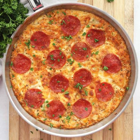 Potato Egg Frittata, Chicken Frittata, Pizza Frittata, Frittata Recipes Breakfast, Potato Frittata Recipes, Potato Frittata, Breakfast Pie, Au Gratin Recipes, Healthy Entrees