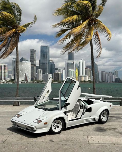 90s Lamborghini, Lamborghini Countach Aesthetic, White Countach, Lamborghini Contouch, Lamborghini Countach Wallpapers, White Lamborghini Countach, Old Lamborghini, Lamborghini Vintage, Vintage Lamborghini