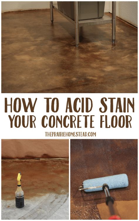 Acid Stain Concrete Floors, Stain Concrete Floors, Diy Stained Concrete Floors, Acid Stain Concrete, Concrete Floors Diy, Diy Concrete Stain, Floor Concrete, Stain Concrete, Koti Diy