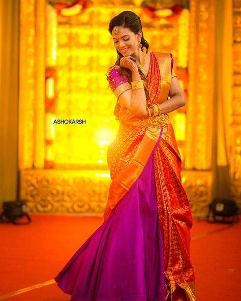 The Bride ❤️ . . Shot by @ashokarsh . . Now Hire your favourite wedding vendors with exclusive packages with us Marriage Stills, Half Saree Function, Indian Bride Poses, Indian Bride Photography Poses, Bride Photos Poses, Bridal Portrait Poses, Indian Wedding Poses, Indian Bridal Photos, Bridal Photography Poses