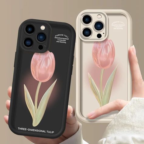 Single tulip Silicone liquid phone case suitable for iPhone 15 14 13 12 11 Pro Max X XR XS 6s 7 8Plus silicone bumper back cover Phone Cases, Tulips, Iphone, Tulip Phone Case, Single Tulip, Back Cover, Iphone 15, Phone Case, Quick Saves