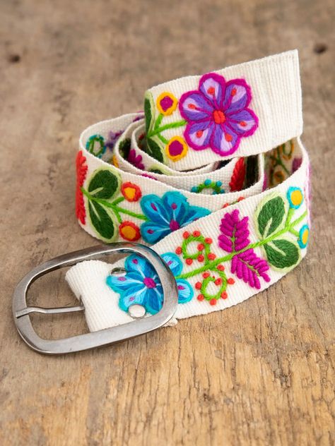 Peru, Cotton Belts, Cute Belts, Statement Belts, Embroidery Scarf, Summer Belt, Statement Belt, Fashion Sewing Tutorials, Casual Preppy