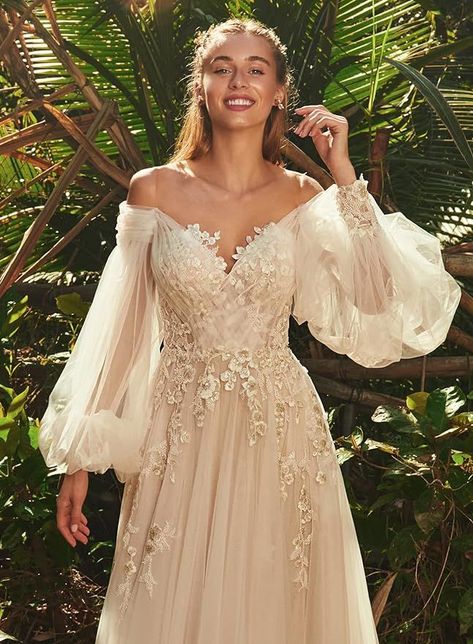 [SponsoredPost] 71 Trendiest Boho Wedding Dress With Sleeves Tricks To Learn More 2023 #bohoweddingdresswithsleeves Cottagecore Wedding Dress, Earthy Wedding Dresses, Boho Wedding Dress With Sleeves, Ethereal Wedding Dress, Wedding Dresses Whimsical, Fairy Wedding Dress, Wedding Dress Flowy, Wedding Dress Champagne, Ethereal Wedding