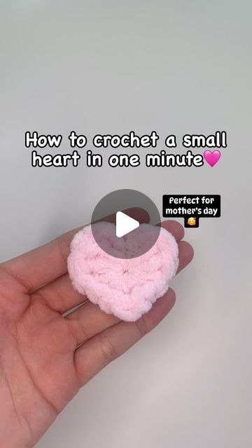 Crochet Patterns For Plushies, How To Crochet A Heart Tutorials, Easy Heart Crochet Pattern, Heart Plushie Crochet, How To Make A Crochet Heart, How To Crochet A Heart For Beginners, How To Crochet Plushies, How To Embroider A Heart, Crochet Heart Video