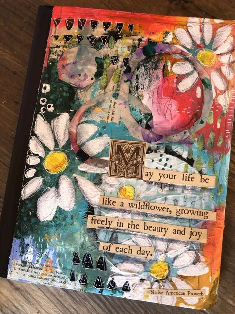 Mixed Media Journal Cover, Sketchbook Fashion, Kunstjournal Inspiration, Wildflower Art, Doodles Art, Sketchbook Cover, Art Journal Cover, Design Sketchbook, Kunst Inspiration