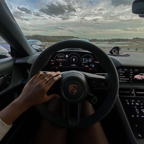 Took the new @porsche taycan for a spin at @pecatl yesterday 🔥 so excited to be test driving it for the week while i’m home in ATL Girl Driving, Vision Board Images, Girls Driving, Black Legends, Porsche Taycan, Mom Car, New Porsche, Dream Vision Board, Experience Center