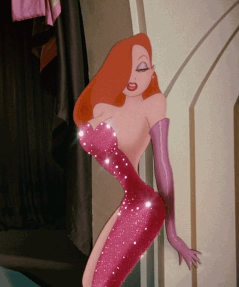 Adventurelandia Tumblr, Jessica Rabbit Movie, Jessica Rabbit Cartoon, Princes Leia, Rabbit Icon, Rabbit Gif, Roger Rabbit, Jessica Rabbit, First Crush