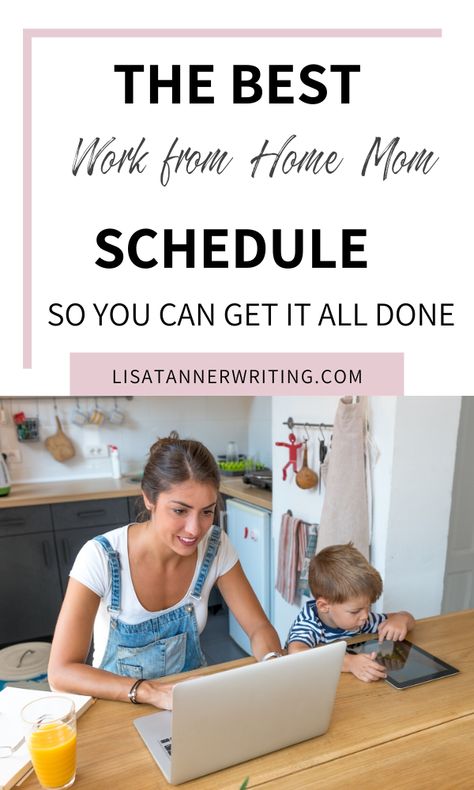 Work At Home Mom Schedule, Wfh Mom Schedule, Work From Home Mom Schedule, Wahm Schedule, Work From Home Schedule, Perfect Schedule, Family Routine, Working Mom Routine, Flexible Schedule