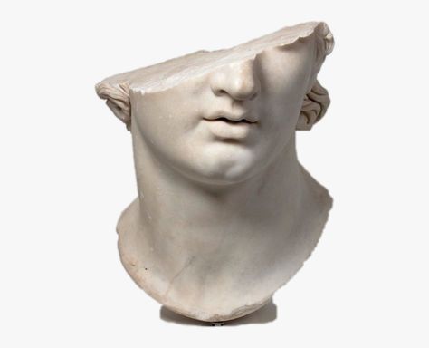 Collage Sculpture, Statue Png, Ancient Greece Art, Aesthetic Statue, Greece Art, Sculpture Head, Greek Statues, Plaster Sculpture, Roman Sculpture