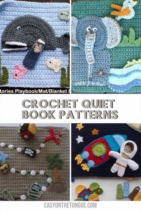 Learn how to crochet quiet books plus a focus on a crochet quiet book or playbook designer. A Mom turned designer and entrepreneur. All her pattern on the blog is free with the option to buy free pdf patterns on Etsy, Ravelry and Lovecrochet. #crochetquietbook #crochetplaybook #crochetpattern #crochetdesigner Amigurumi Patterns, Crochet Quiet Book, Crochet Workshop, Quiet Book Templates, Baby Quiet Book, Quiet Book Patterns, Flower Birthday, Creative Crochet, Felt Quiet Books