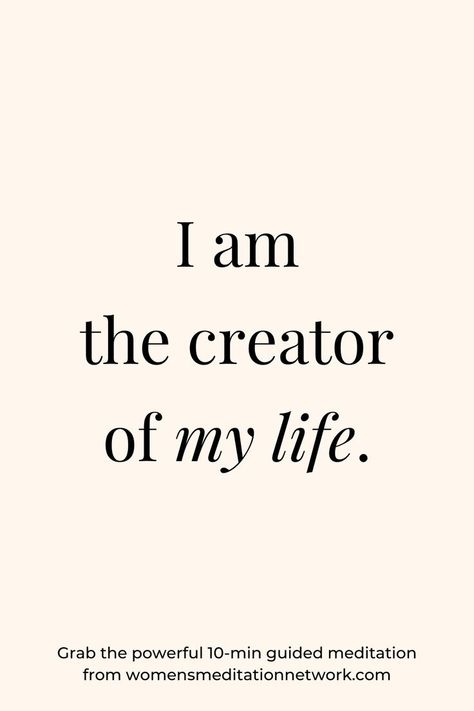 Do you feel like you're powerless with things going on in your life and you want to regain power and control over your life? Try saying this affirmation every day to regain control of the direction of your life. "I am the creator of my life" I Am The Creator Of My Life, I Have The Power To Create The Life, How To Regain Motivation, I Am Productive, I Am In Control Of My Life, Create The Life You Want, Insporational Quotes, I Am In Control, Mindful Morning