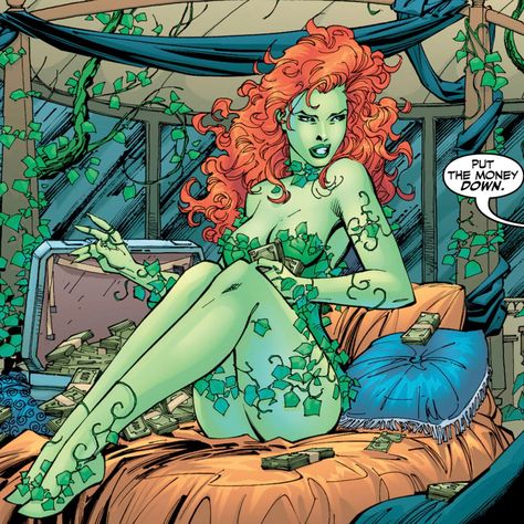 Posion Ivy Aesthetic, Posion Ivy Costume, Poison Ivy Cartoon, Poision Ivy, Poison Ivy Comic, Dc Poison Ivy, Fav Cartoon, Pamela Isley, Poison Ivy Dc Comics