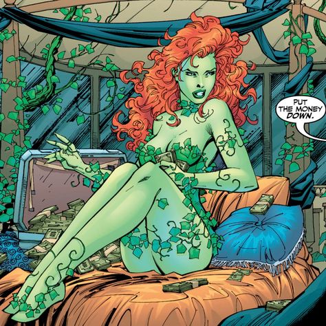 Posion Ivy Aesthetic, Posion Ivy Costume, Poison Ivy Character, Poison Ivy Cartoon, Poision Ivy, Poison Ivy Comic, Dc Poison Ivy, Fav Cartoon, Pamela Isley