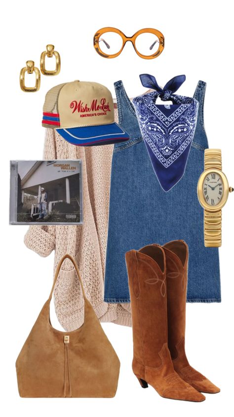 OOTD for a country concert or music festival #fashion #outfitinspo #outfit #concertoutfits Music Festival Fashion, Summer Vintage Outfits, Mode Country, Concert Outfit Inspo, Nashville Outfits, Country Concert Outfit, Music Festival Outfits, Music Festival Outfit, Country Concert