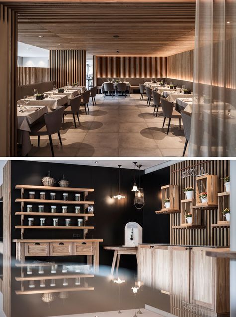 noa* Give Hotel Seehof A Relaxing Contemporary Update Hotel Restaurant Design, Small Sitting Areas, Hidden Lighting, Pub Decor, Relaxing Atmosphere, Hospital Interior Design, Modern Restaurant, Relaxation Room, Modern Hotel