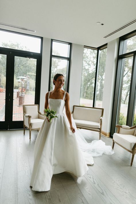 Lihi Hod real bride wore the classic bride favorite Leigh wedding gown to her dreamy rainy day wedding. A princess bride style featuing a corset top with built in corset, straps, A-line skirt with train, and a squared back with elegant fabric buttons. Instagram: @lihihod #lihihod #luxurybridal #luxurywedding #ElegantWedding #destinationwedding #luxuryweddingdress #brideandgroom #weddingtrends2024 #elgantweddingdress Quiet Luxury Wedding, Wedding Dress Corset Top, Corset Top Wedding Dress, Lihi Hod Wedding Dress, Wedding Dress With Corset, Lihi Hod, Rainy Day Wedding, Classic Bride, Classic Brides