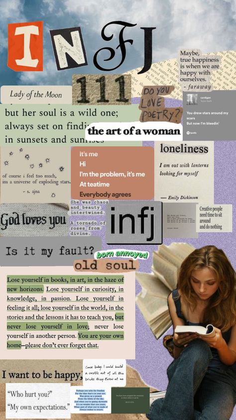 #infj#meyerbriggs#awareness#thecounselor#emotions#creative Infj Home Decor, Infj Birthday, Infj Personality Art, Infj Woman Aesthetic, Infj Collage, Infj Self Care, Infj Personality Type Aesthetic, Infj Drawings, Infj Wallpapers Aesthetic