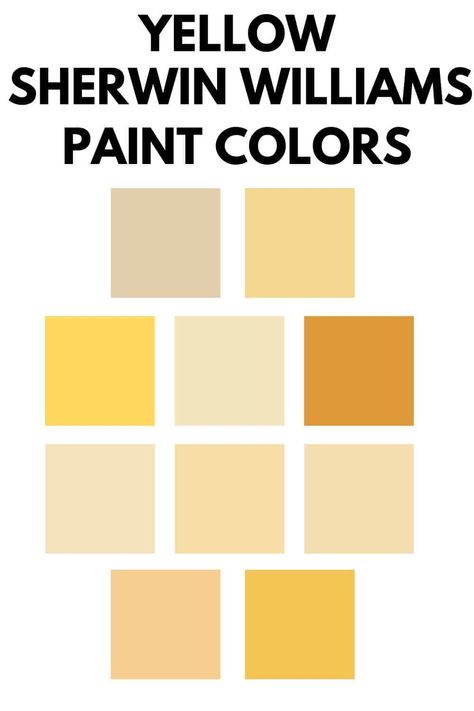 10 Best Sherwin Williams Yellow Paint Colors - West Magnolia Charm Yellowish Beige Paint, Light Gold Wall Paint, Country Yellow Paint Colors, Painted Yellow Furniture, Sherman Williams Yellow Paint Colors, Sunny Yellow Paint, Yellow Gold Walls, Colonial Yellow Sherwin Williams, Yellow Exterior Paint Colors For House