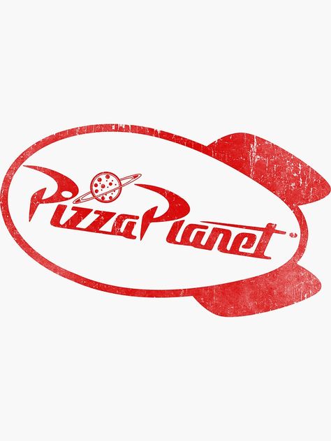 "Pizza Planet" Stickers by MakeWayGFX | Redbubble Pizza Planet Tattoo, Planet Stickers, Sticker Redbubble, Witcher Wallpaper, Logos Retro, Pizza Logo, Pizza Planet, Disney Sticker, Diy Birthday Decorations