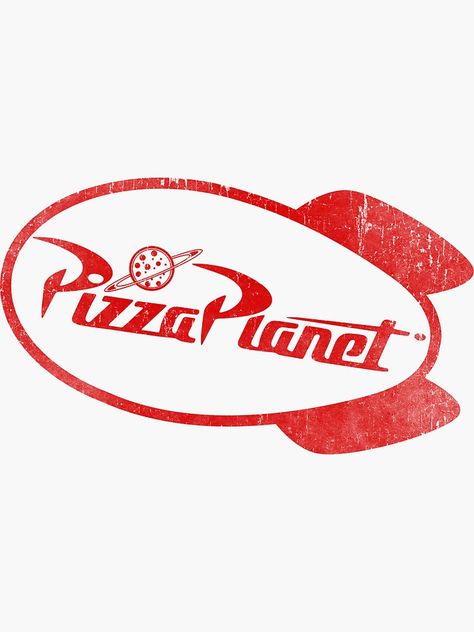 "Pizza Planet" Stickers by MakeWayGFX | Redbubble Planet Stickers, Witcher Wallpaper, Planet Drawing, Logos Retro, Pizza Logo, Pizza Planet, Disney Sticker, Diy Birthday Decorations, Easy Canvas Painting