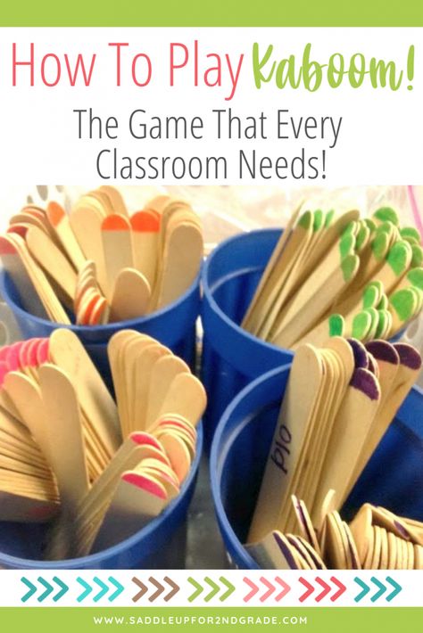 Math Kaboom Game, Fun Math Lessons For Kindergarten, Kaboom Math Game, Diy Literacy Games, Academic Games For Elementary, Cc Math Games, Fun Math Games For 3rd Grade, Math With Manipulatives, 2nd Grade Classroom Party Games