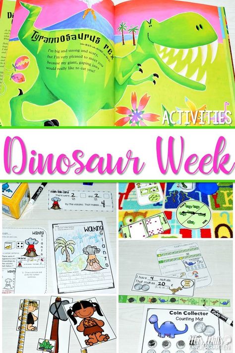 Animals Kindergarten, Dinosaurs Kindergarten, Kindergarten September, Dinosaur Unit Study, Dinosaur Week, Preschool Dinosaur, Dinosaur Activities Preschool, Ideas For The Classroom, Dino Theme