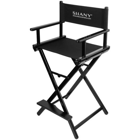 SHANY Studio director chair is made of all solid aluminum and stainless steel materials for durability and long lasting. Unlike other chairs in market, SHANY studio makeup chair, is foldable and can stand a test of time. There is a heavy duty fabric for seating area which is removable and washable. The director chair is a standard size director chair with height of 43 inches. Lightweight and easy to fold and move , Folds for more compact temporary storage. Pair this with SHANY studio ToGo lighte Makeup Artist Chair, Artist Chair, Make Up Chair, Studio Chair, Director Chair, Makeup Chair, Makeup Station, Studio Makeup, Studio Chairs