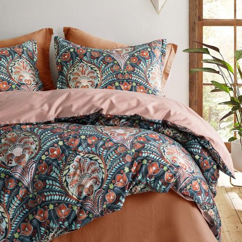 Sweety Pie, Beige Duvet, Beige Duvet Covers, Paisley Duvet, Super King Duvet Covers, Orange Home Decor, Lightweight Bedding, Floral Duvet Cover, Reversible Duvet Covers