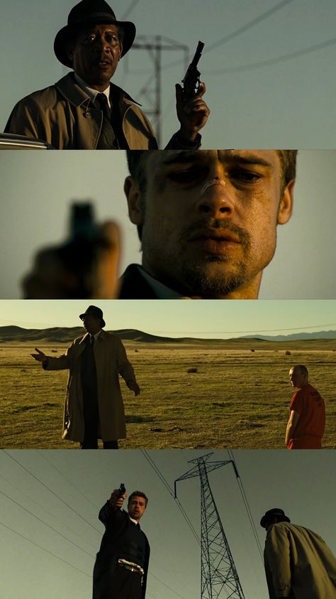 Beautiful Shots In Movies, Se7en Cinematography, Film Frames Cinematography, Film Scenes Cinematography, Best Cinematography Shots, Romantic Cinematography, Se7en Wallpaper, Film Stills Cinematography Scene, Se7en Aesthetic