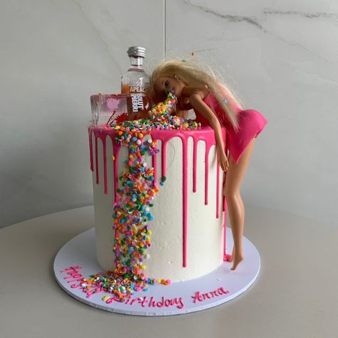 Party Animal | Nikos Cakes 21st Bday Cake Barbie, Barbie 30th Birthday Cake, Fun 21st Birthday Cakes, 21st Birthday Barbie Cake, Funny 18th Birthday Cake, Barbie 21st Birthday Cake, 28 Birthday Cake, 21st Birthday Cake Drunk Barbie, 18th Birthday Cakes