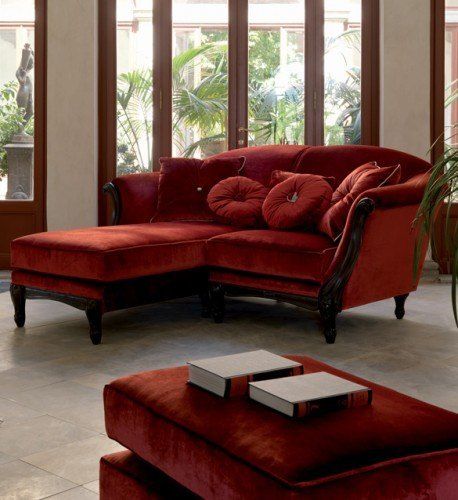 White Leather Sofas, Velvet Lounge, Italian Sofa, Red Sofa, Sofa Home, L Shaped Sofa, Italian Designer, Luxury Sofa, Living Room Colors