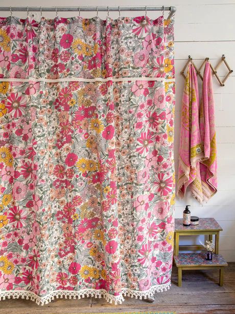 Rose Shower Curtain, Deco Boheme Chic, College House, Boho Shower Curtain, Decoracion Living, Boho Bathroom, House Room, Natural Life, Room Inspiration Bedroom