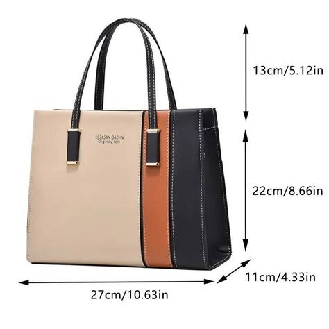 Patchwork Handbags For Women Adjustable Strap Top Handle Bag Large Capacity Totes Shoulder Bags Fashion Crossbody Bags Work Gift 22.95 and FREE Shipping Tag a friend who would love this! Active link in BIO #hashtag1 #hashtag2#hashtag3 #hashtag4 #hashtag5 #hashtag6 Patchwork Handbag, Black And Khaki, Rose Noir, Bags Style, Bags Game, Stylish Shoulder Bag, Work Gifts, Casual Tote, Types Of Bag