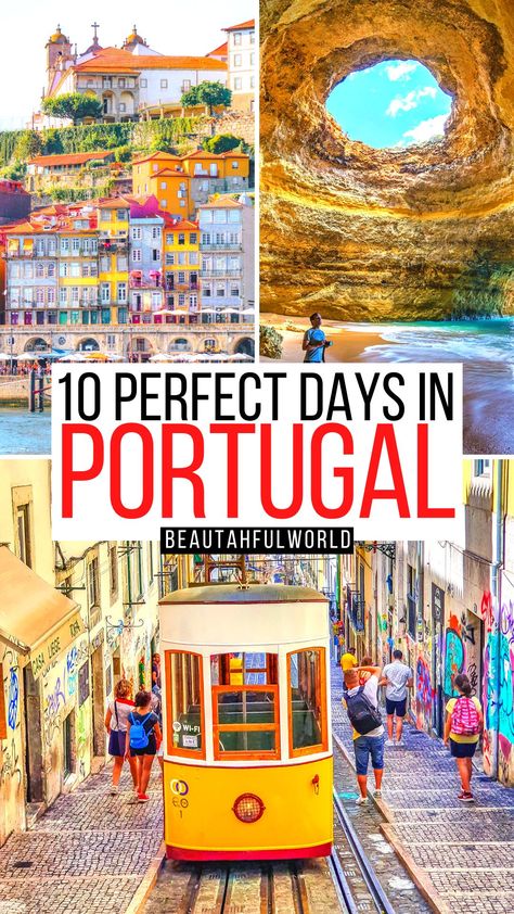 10 Days Portugal Itinerary + Secret Expert Tips for 2023 Spain And Portugal Itinerary, Portugal Bucket List, Portugal Lagos, Things To Do In Portugal, Alvor Portugal, Evora Portugal, Portugal Itinerary, Portugal Vacation, Spain Itinerary