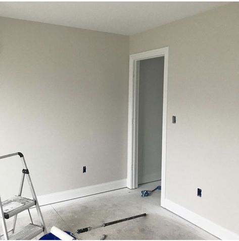 egret white with white trim.  One shade darker than alabaster. Bloomer, Off White Wall Colors Living Rooms, Egret White Living Room, Sw Egret White Walls, Egret White Sherwin Williams Walls, Sw Egret White, Egret White Sherwin Williams, Sherwin Williams Egret White, Sherwin Williams Living Room