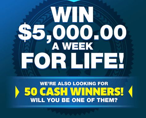 PCH Contest | Win $5,000.00 A Week For Life! Pch Dream Home, Win For Life, Closed Signs, Publishers Clearing House, Pch Sweepstakes, Golden Ticket, Winning Numbers, Contest Winning, Anything Is Possible