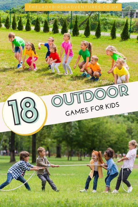 Games To Play With Friends Outdoor, Part Games For Kids, Preschool Outside Games, Fun Family Outdoor Games, Outdoor Ideas For Preschoolers, Outdoor Classroom Games, Out Door Activities For Children, Outdoor Games For Families, Fun Outdoor Activities For Kids Summer