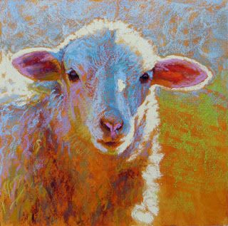 Rita Kirkman's Daily Paintings: Twinkle Painting Sheep, Sheep Paintings, Sheep Art, Acrylic Landscape, Illustration Photo, Farm Art, Pet Art, Paint Colour, Cow Art